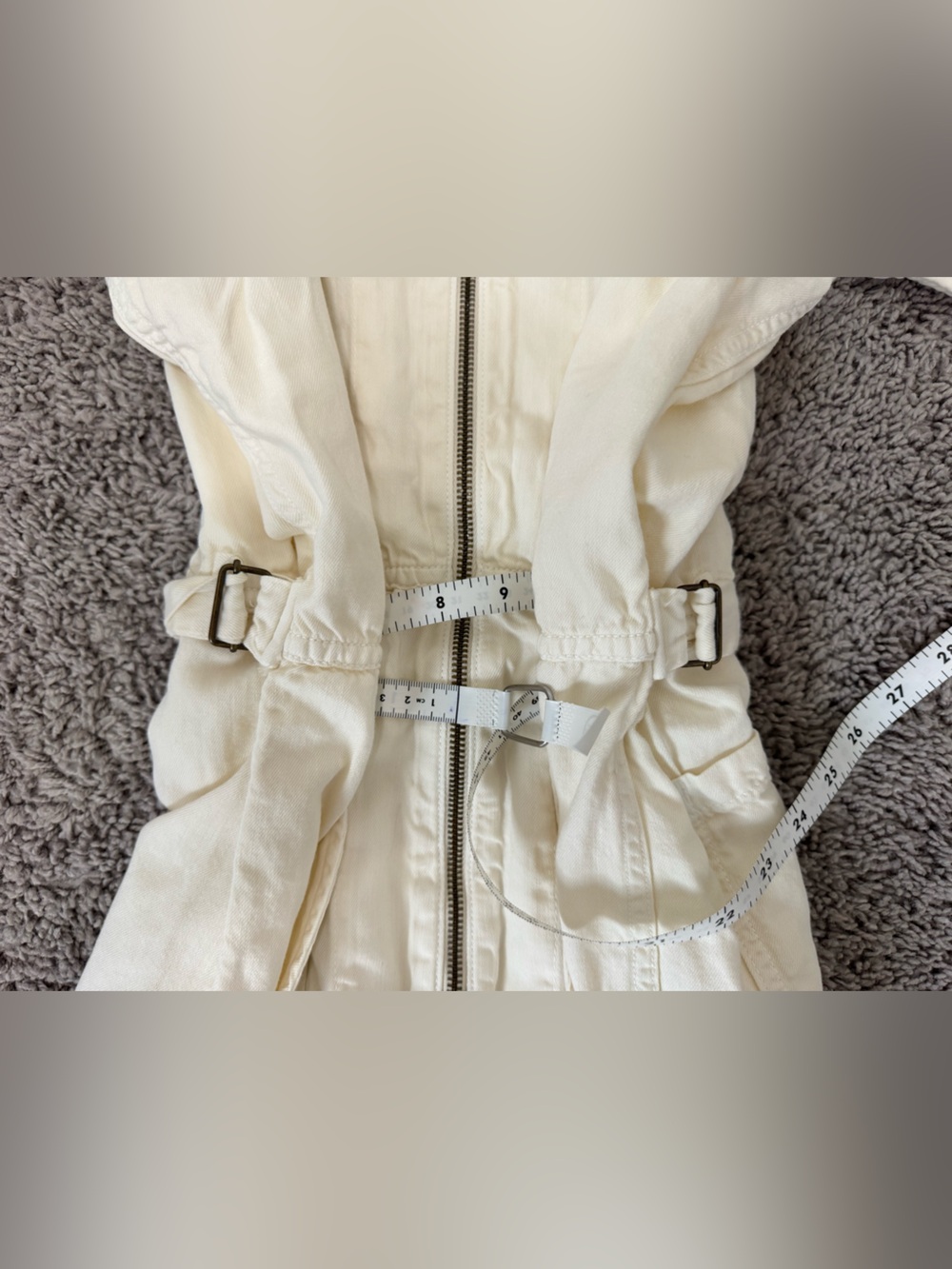 Imogen + Willie Utility Jumpsuit in Cream - Picture 10 of 10